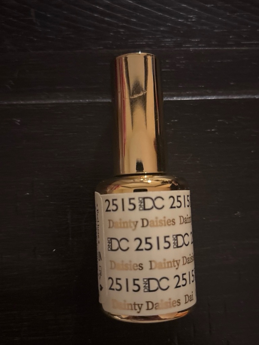 Dainty Daisies Cream & Gold Nail Polish